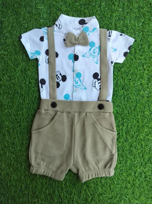Mickey Beige Dungaree BD001